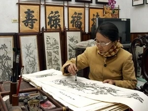Making Dong Ho folk woodcut painting (Source: baohaiquan.vn)